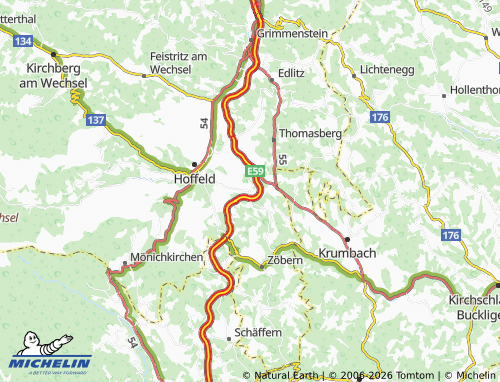 MICHELIN Kulma map - ViaMichelin