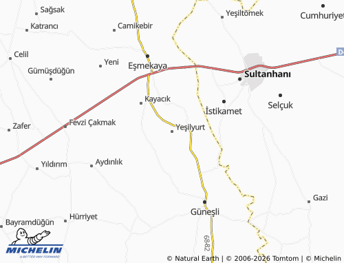 Mappa MICHELIN Yeşilyurt - ViaMichelin