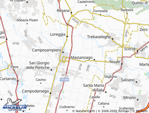 Mapa MICHELIN Favero - ViaMichelin