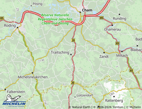 MICHELIN Traitsching map - ViaMichelin