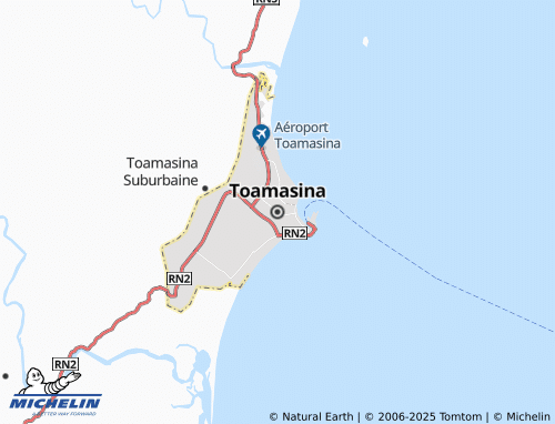 MICHELIN Toamasina map - ViaMichelin