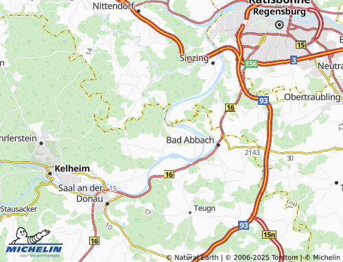 MICHELIN Gundelshausen map - ViaMichelin