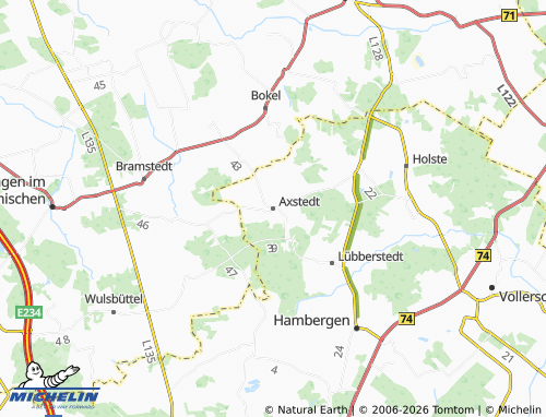 MICHELIN Axstedt map - ViaMichelin