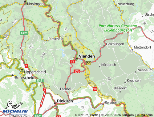 Mapa MICHELIN Vianden - ViaMichelin