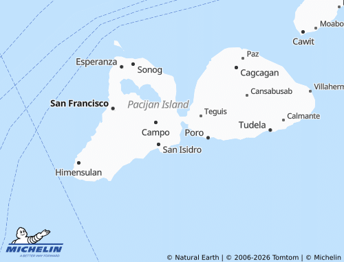MICHELIN Southern Poblacion map - ViaMichelin