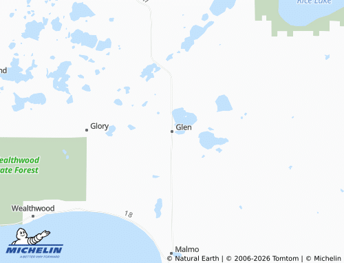 Mappa MICHELIN Glen - ViaMichelin