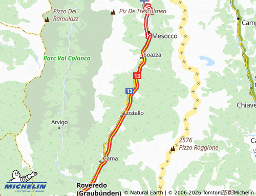 Carte MICHELIN Cabbiolo - ViaMichelin