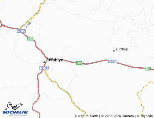 MICHELIN Ulucak map - ViaMichelin
