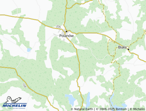 MICHELIN Łokwica map - ViaMichelin
