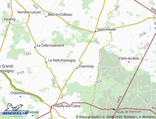 Carte MICHELIN La Belletière - ViaMichelin