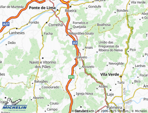 Mapa MICHELIN Balinhas - ViaMichelin
