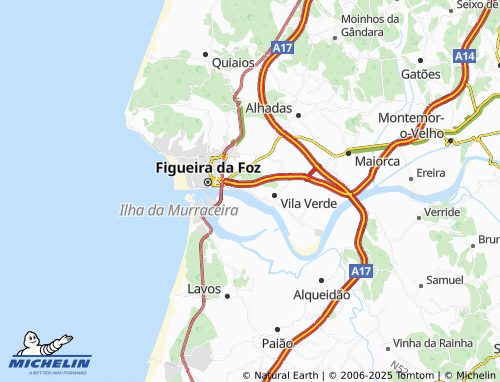 MICHELIN Fontela map - ViaMichelin