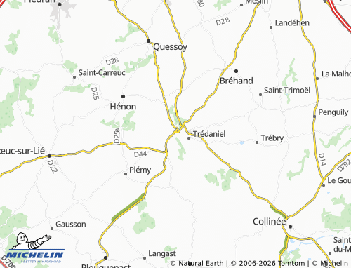 MICHELIN Moncontour map - ViaMichelin