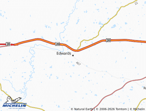 Carte MICHELIN Edwards - ViaMichelin