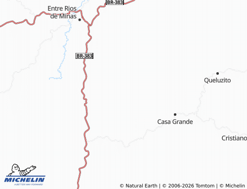 Mapa MICHELIN Serra do Camapuã - ViaMichelin