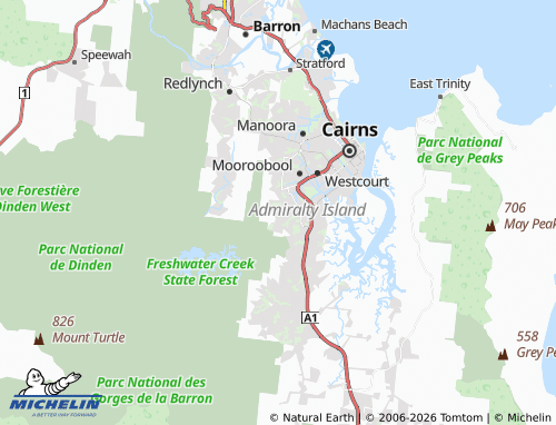 Mapa MICHELIN Bayview Heights - ViaMichelin