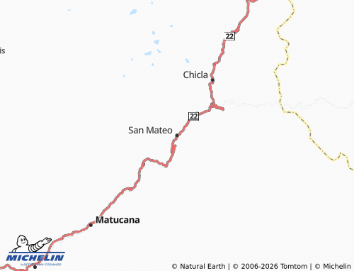Mappa MICHELIN San Mateo - ViaMichelin