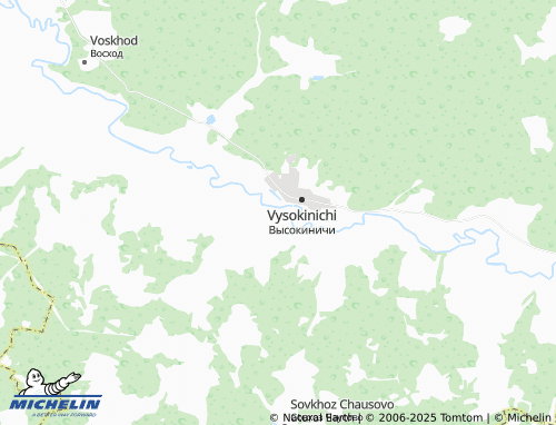 MICHELIN Tin'kovo map - ViaMichelin
