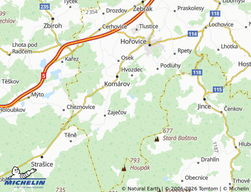 Mappa MICHELIN Chaloupky - ViaMichelin