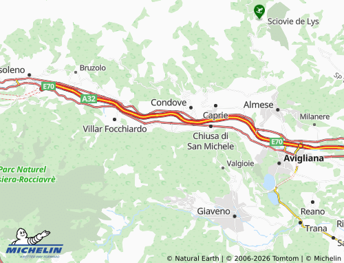 Mapa MICHELIN Vaie - ViaMichelin