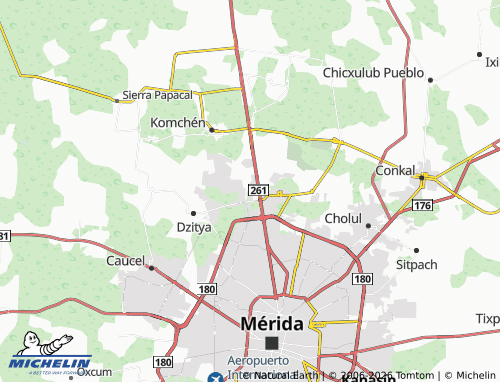 Mapa MICHELIN Parque Industrial Yucatán - ViaMichelin