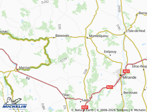 MICHELIN Pouylebon map - ViaMichelin