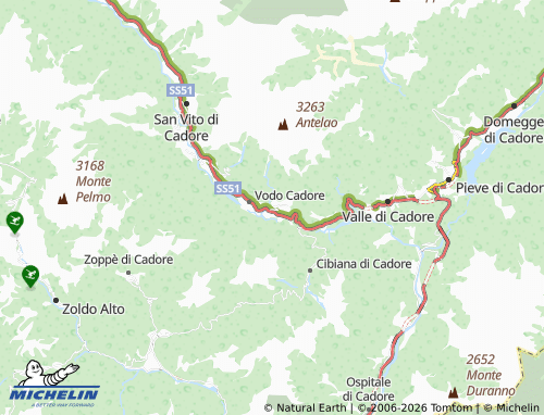 MICHELIN Peaio map - ViaMichelin