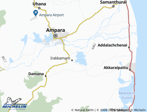 Mappa MICHELIN Irakkamam 08 - ViaMichelin