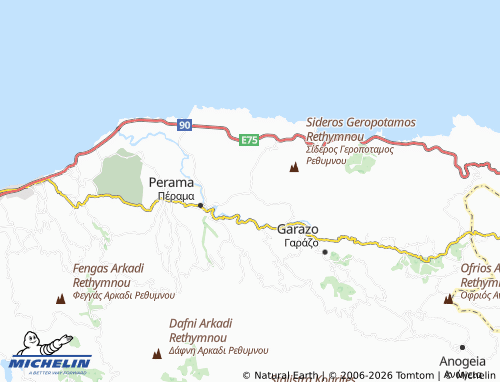 MICHELIN Melidoni map - ViaMichelin