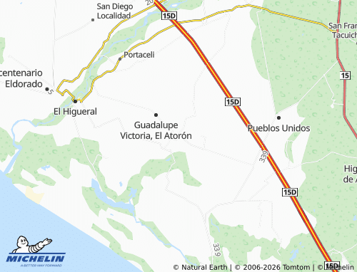 Mappa MICHELIN El Sinaloense - ViaMichelin