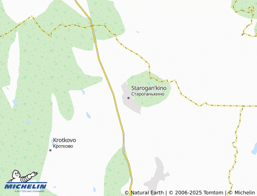 MICHELIN Starogan'kino map - ViaMichelin