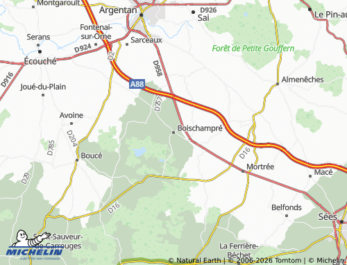 MICHELIN Boischampré map - ViaMichelin