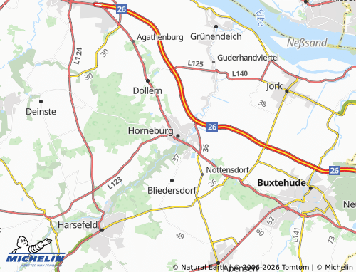 MICHELIN-Landkarte Horneburg - ViaMichelin