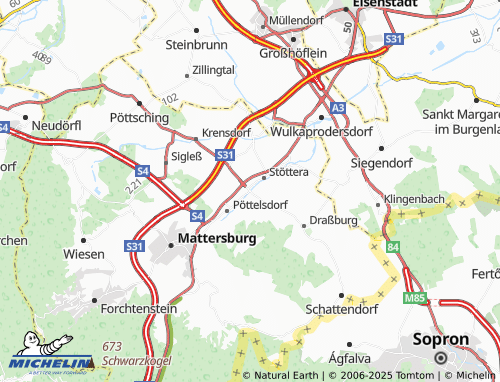 MICHELIN-Landkarte Zemendorf - ViaMichelin