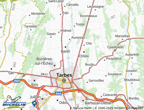MICHELIN Bours map - ViaMichelin