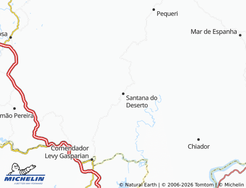 Mapa MICHELIN Santana do Deserto - ViaMichelin