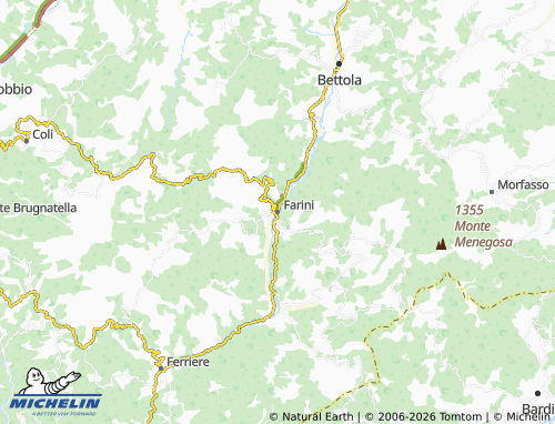 MICHELIN Farini map - ViaMichelin