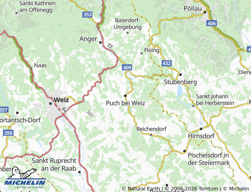 MICHELIN Puch bei Weiz map - ViaMichelin
