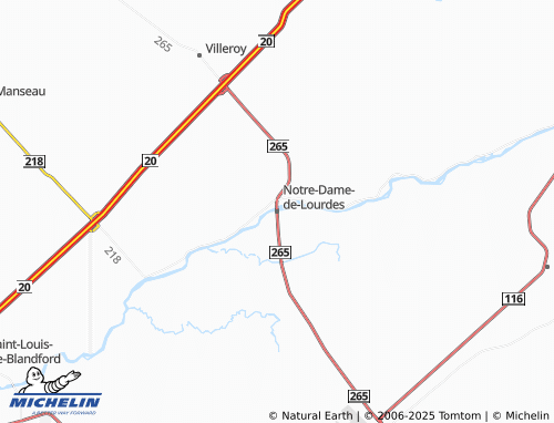 MICHELIN Notre-Dame-de-Lourdes map - ViaMichelin