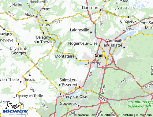 Mappa MICHELIN Montataire - ViaMichelin