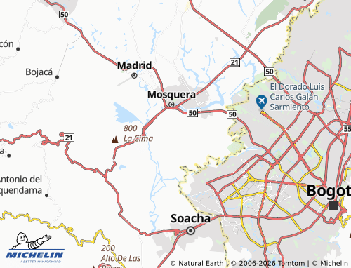 Carte MICHELIN San José - ViaMichelin