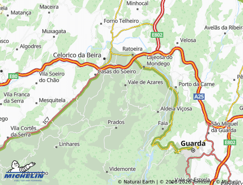 Mapa MICHELIN Fonte Arcada - ViaMichelin