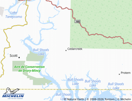 Mapa MICHELIN Cedarcreek - ViaMichelin
