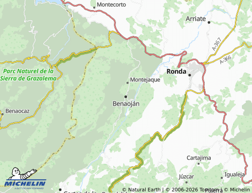 MICHELIN-Landkarte Benaoján - ViaMichelin
