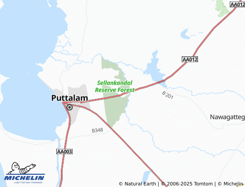 MICHELIN Sella Kandal map - ViaMichelin