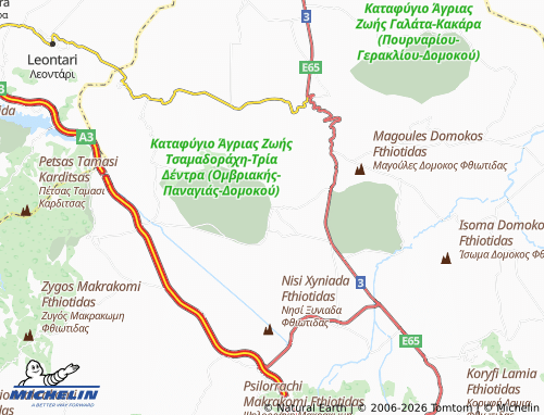 MICHELIN Omvriaki map - ViaMichelin