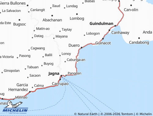 MICHELIN Madua Sur map - ViaMichelin