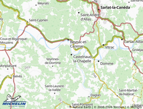 Mapa MICHELIN Castelnaud-la-Chapelle - ViaMichelin