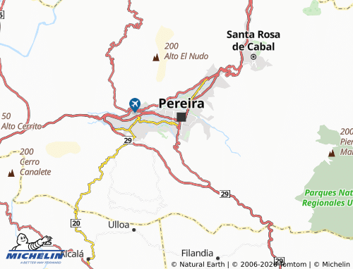 Carte MICHELIN Villa Colombia - ViaMichelin