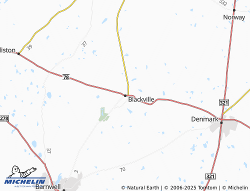 MICHELIN-Landkarte Blackville - ViaMichelin